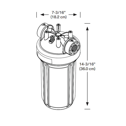 Aqua-Pure™ AP801T Whole-House Filter Housing (Transparent Sump) - (5639203)