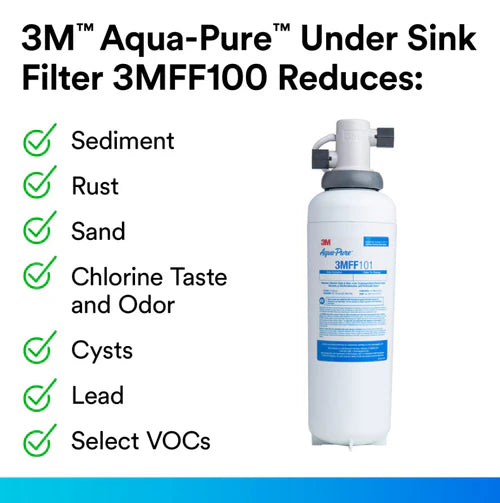 Aqua-Pure™ 3MFF100 Under Sink Full-Flow Water Filtration System - (5616318)